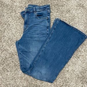 American Eagle Super High Rise Flare EUC worn once